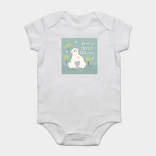 "You are loved" bears Baby Bodysuit